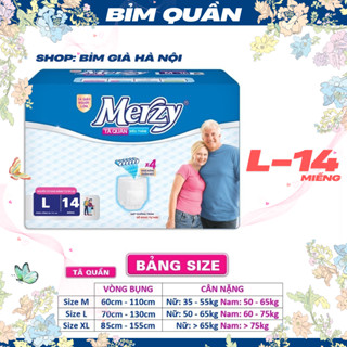  Bỉm Quần người già Merzy L14 M16 XL12 và M32 L28 L24 miếng  Combo  #bỉm merzy #tã merzy #quần già merzy #merzy 