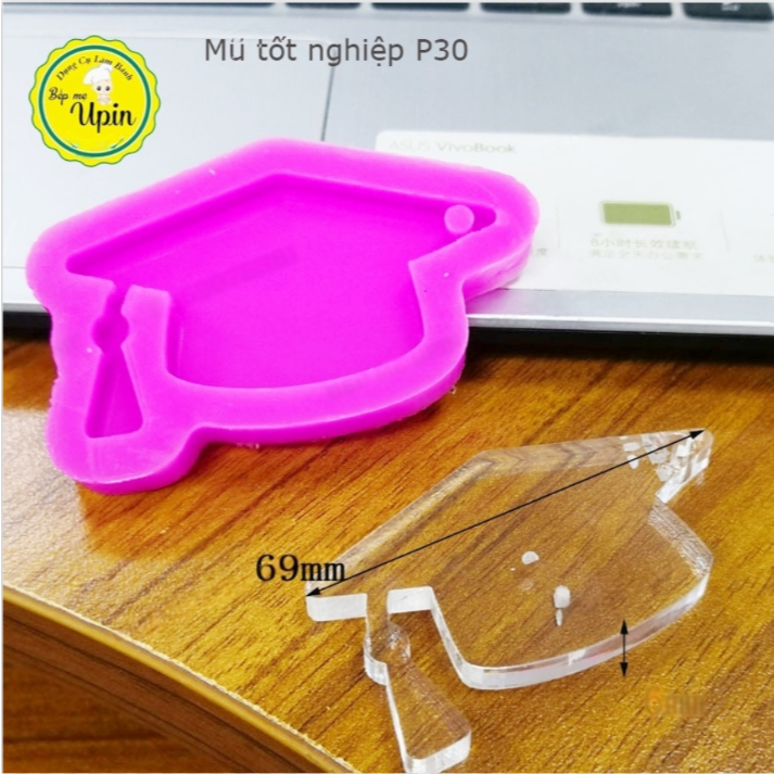 Khuôn silicone mũ tốt nghiệp, mũ cử nhân