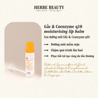 SON DƯỠNG MÔI GẤC & COENZYME Q10 - phục hồi môi nứt nẻ, chống lão hóa môi HANDMADE