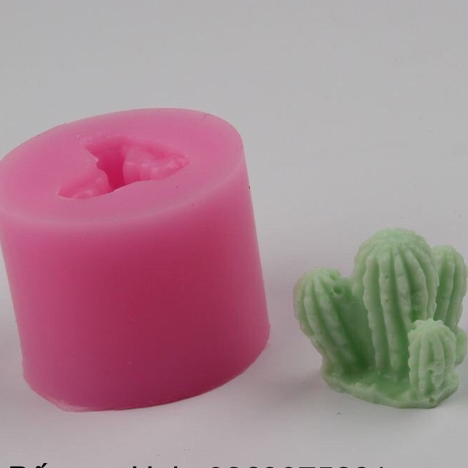 Khuôn silicon 4d xương rồng 4 nhánh làm rau câu mã SX3
