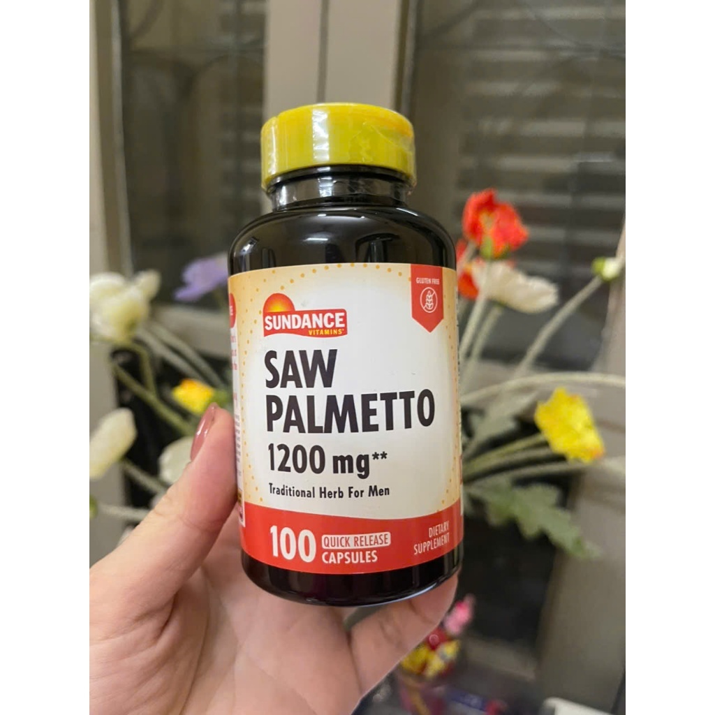 Viên Uống Cải Thện Tiểu Đêm Sundance Saw Palmetto 1200mg - Hộp 100 viên - liuly1102