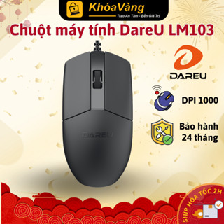 Chuột máy tính văn phòng có dây DareU LM103 Chính hãng - Bảo hành 12 tháng