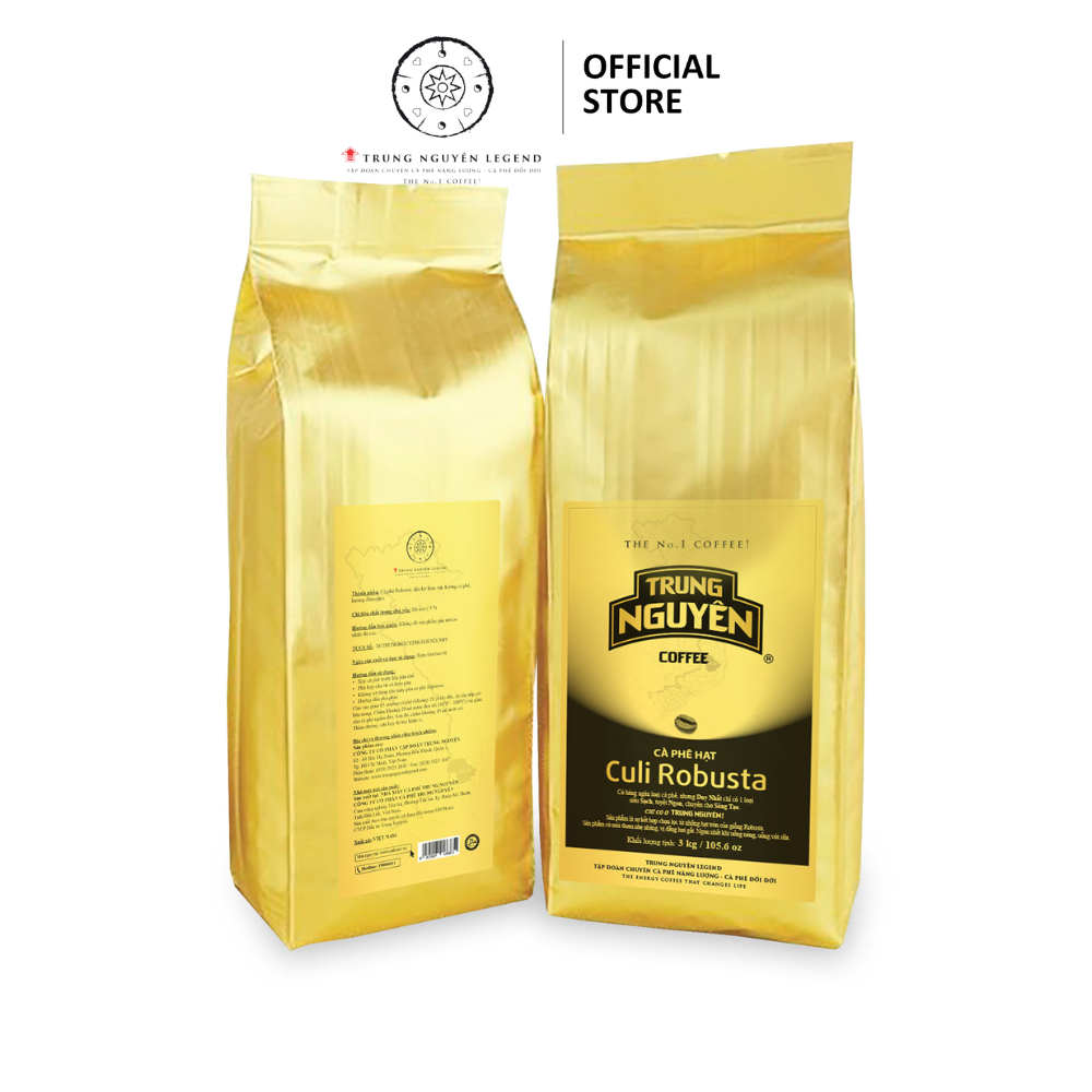 Cà Phê hạt Culi Robusta Trung Nguyên 1000 gram