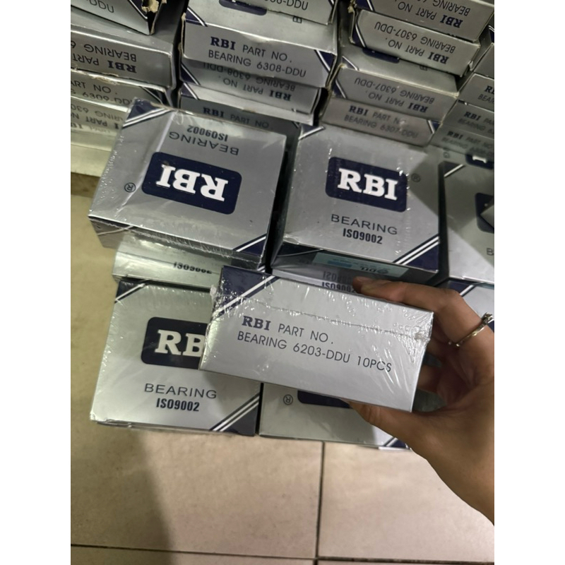 (GIÁ SỈ SIÊU TỐT) HỘP 10 CÁI BẠC ĐẠN, VÒNG BI 6203, 6204, 6205 RBI CHÍNH HÃNG NẮP NHỰA