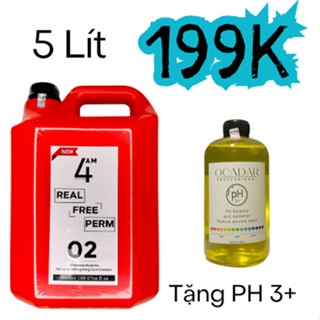  5 Lít Dập Định Hình Uốn Tóc Đa Năng Tặng PH 3+ 500ml Rút Sóng,Mùi Thơm,Chống Tĩnh Điện,Mượt Tóc,Hữu Cơ,Không Silicone 