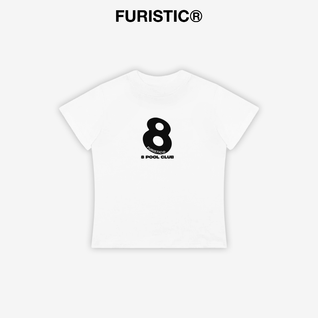 Áo Baby Tee Tay Ngắn Premium Cotton FURISTIC® 8 Pool Club