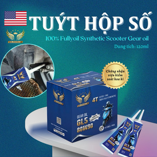 Thùng Sĩ Tuýt Hộp Số xe tay ga GOLDWINLUB, Tuýt Láp chất lượng cao, hàng chính hãng, Scooter Gear Oil, 100% Synthetic.