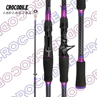 Cần câu lure 2 khúc Crocodile siêu khỏe Phukiencaulure25 cần câu lure chất liệu carbon, độ dài 1m65 đến 2m1