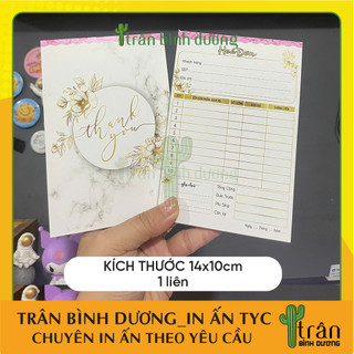 Hoá đơn, biên nhận dễ thương A6 - tranbd
