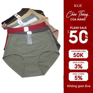 Quần lót nữ không đường may quần chip nữ đúc su cạp cao big size mặc trong váy L XL XXL 70kg 628