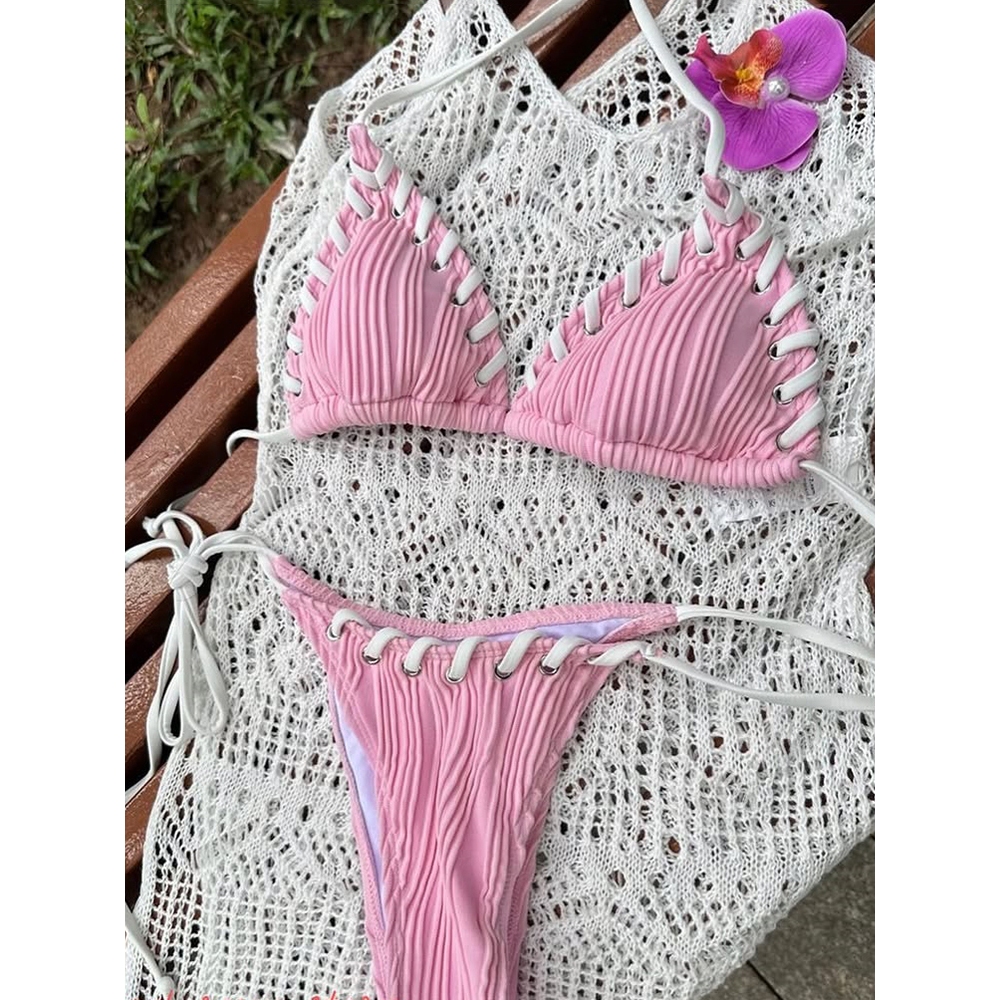 👙 Set Bikini Đi Biển Phong Cách Hàn Quốc - Hàng Quảng Châu Siêu Đẹp 👙 | BigBuy360 - bigbuy360.vn