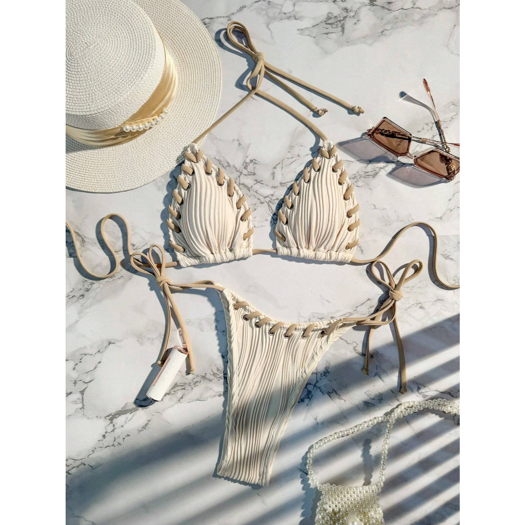 👙 Set Bikini Đi Biển Phong Cách Hàn Quốc - Hàng Quảng Châu Siêu Đẹp 👙 | BigBuy360 - bigbuy360.vn