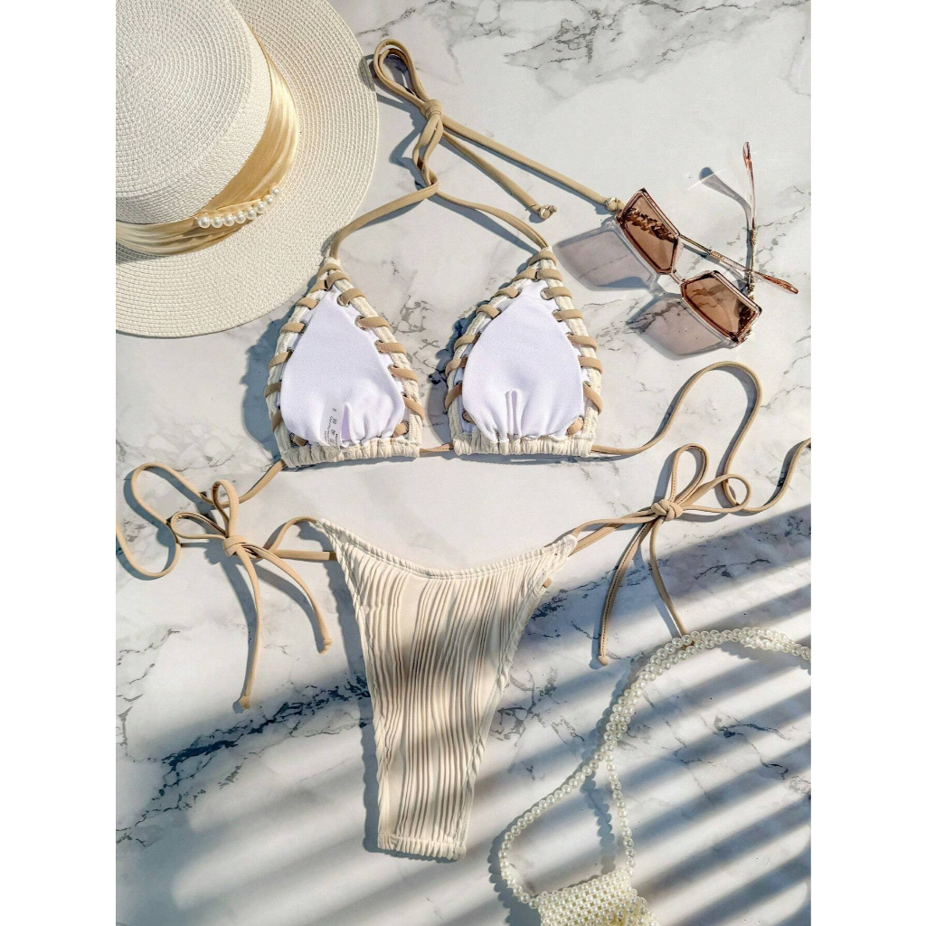 👙 Set Bikini Đi Biển Phong Cách Hàn Quốc - Hàng Quảng Châu Siêu Đẹp 👙 | BigBuy360 - bigbuy360.vn