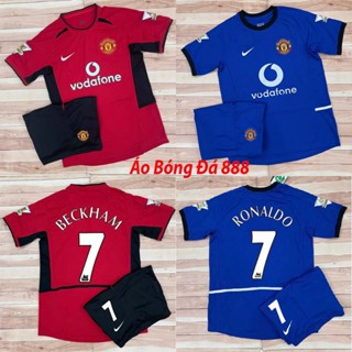 Áo Bóng Đá CLB Manchester United Retro 2003 - Chuẩn Mẫu Thi Đấu - Vải Polyester Gai Thái Cao Cấp