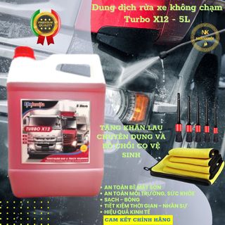  Dung dịch rửa xe không chạm Nước rửa xe bọt tuyết chính hãng Ekokemika Turbo X12 loại 5 lít 