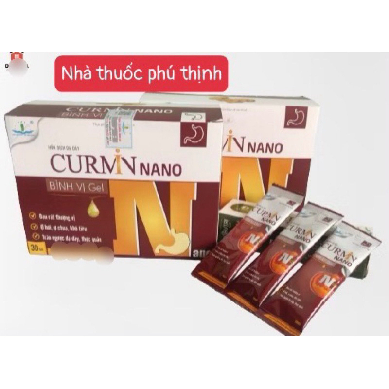 ✅[Chính Hãng]curmin gel nano bình vị gel , hộp lớn 30 gói (date mới nhất)