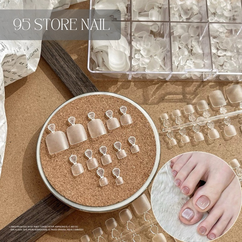  Móng úp chân nhám sẵn phom ngắn  móng dẻo phom đẹp ôm móng 