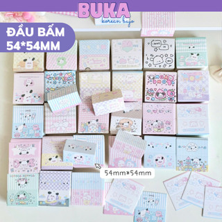 Bìa đầu bấm đầu thẻ gập Buka bìa kẹp miệng túi tag giấy đồ gói hàng card blackpink phụ kiện gói hàng phong cách y2k