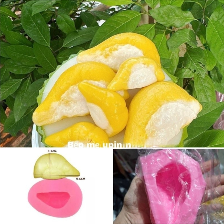 Khuôn silicon múi sầu riêng