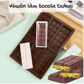 Khuôn socola silicone hình thỏi chocobark/ Khuôn socola Dubai silicone hot hit - NGỌT ĐỒ LÀM BÁNH