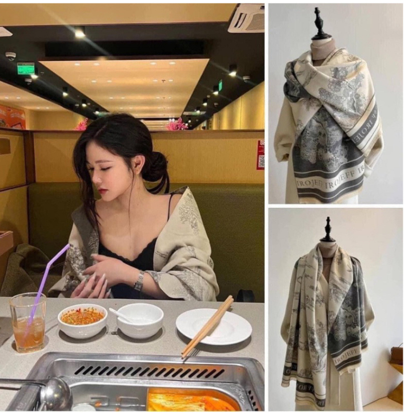 ORDER- (SẴN) Khăn Dạ Nỉ Mềm Mịn Chữ Hai Mặt | BigBuy360 - bigbuy360.vn