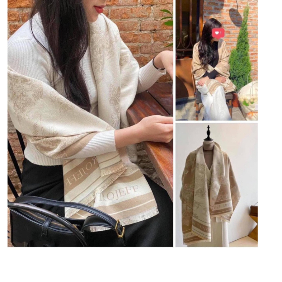 ORDER- (SẴN) Khăn Dạ Nỉ Mềm Mịn Chữ Hai Mặt | BigBuy360 - bigbuy360.vn