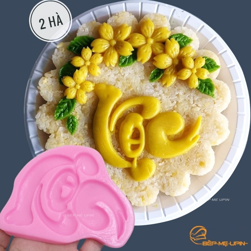 Khuôn silicon chữ lộc in xôi đậu