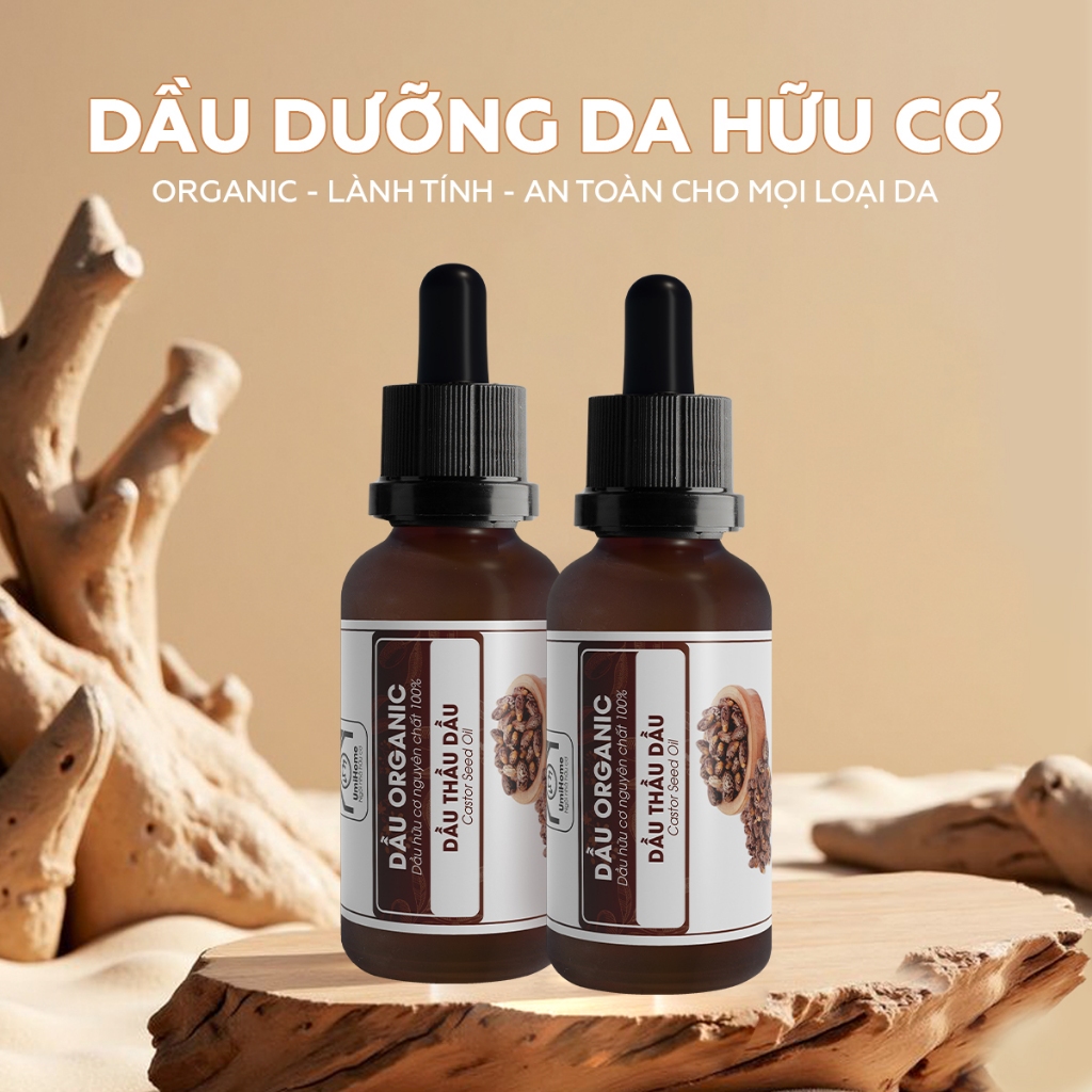 Dầu dưỡng tóc Thầu Dầu UMIHA (30ml) dưỡng tóc đen dài