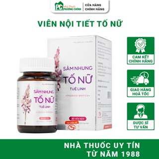 Viên Uống Nội Tiết Tố Nữ Sâm Nhung Tố Nữ Tuệ Linh Giúp Giảm Bốc Hoả, Mất Ngủ, Làm Đẹp Da 30 Viên/Hộp
