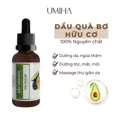 Dầu Quả Bơ Hữu Cơ Umiha Nguyên Chất | Virgin Avocado Oil Organic 10/30ml
