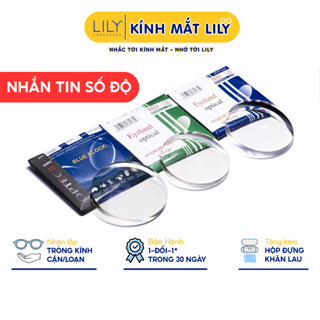 Tròng kính cận loạn có độ LILY EYEWEAR mắt kính hạn chế ánh sáng xanh, đổi màu đi nắng, chống tia UV400