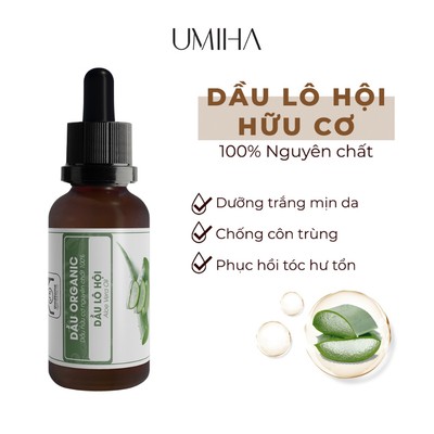 Dầu Lô Hội Nguyên Chất Umiha Hữu Cơ | Aloe Vera Oil 100% Organic 30ml