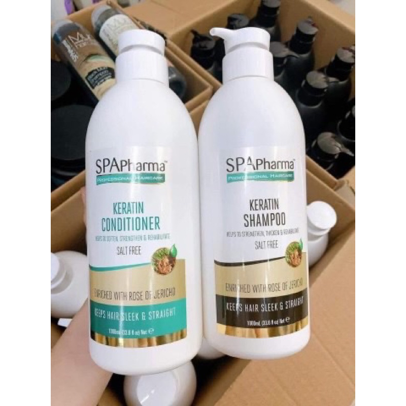 Dầu Gội SpaPharma Keratin Phục Hồi Tóc Hư Tổn, Mềm Mượt Chuẩn Salon [Chính Hãng]
