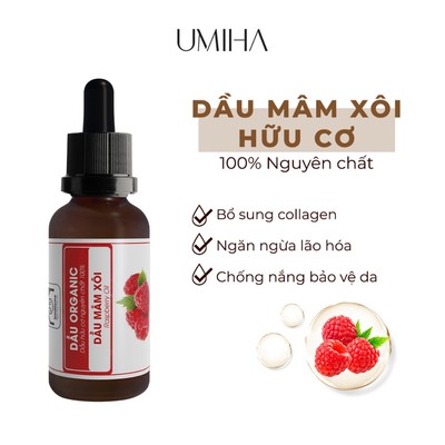 Dầu Mâm Xôi Nguyên Chất Umiha 30ml | Giúp Dưỡng Ẩm, Làm Mềm Da, Mượt Tóc, Chống Lão Hóa Hiệu Quả