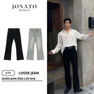 Quần jean ống loe nam JONATO dáng quần loe nhẹ theo phong cách khỏe khoắn và năng động, J096