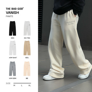  Quần dài ống rộng suông chất nỉ bông thu đông unisex The Bad God Vanish Sweatpants 
