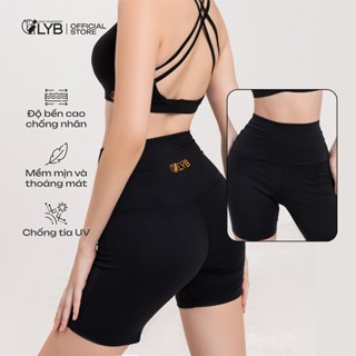 [LYB] Quần Biker Nữ Cạp Cao, Co Giãn 4 Chiều | Quần Short Tập Gym, Yoga, Chạy Bộ, Pilates Thoáng Mát, Ôm Dáng, Bền Đẹp