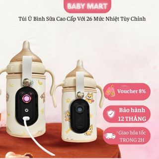 Túi Ủ Sữa Di Động Warm Bear Cao Cấp Cho Bé Chất Liệu Da Cao Cấp Túi Hâm Sữa Thông Minh Có Sạc USB Tiện Lợi Cao Cấp