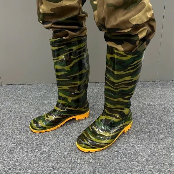 [ĐẾ DÀY] Ủng lao động rằn ri đế vàng cứng size 39-44, ủng bảo hộ, ủng lội nước