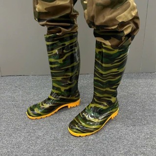 [ĐẾ DÀY] Ủng lao động rằn ri đế vàng cứng size 39-44, ủng bảo hộ, ủng lội nước