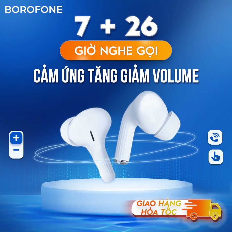Tai nghe bluetooth không dây Hoco EW47 hỗ trợ đổi tên đàm thoại, cảm ứng chạm, nghe nhạc 7h liên tục