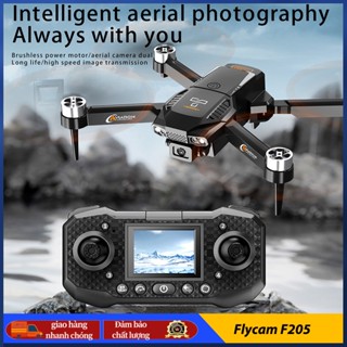  Drone Flycam F205,Camera kép HD điều khiển từ xa với màn hình trực tiếp,Động cơ không chổi than bay ổn định,2025 mới 