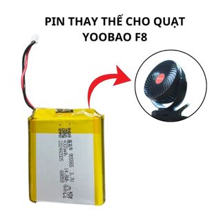  Pin thay thế cho quạt YOOBAO F8 dung lượng 8000mAh  Combo 2 pin 4000mAh  