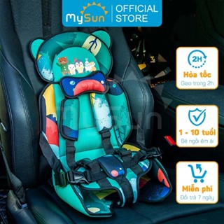 Ghế ngồi ô tô oto cho em bé 1 2 3 4 5 6 7 8 tuổi ngồi xe an toàn MySun