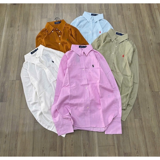 áo sơ mi linen tay dài P@/LO