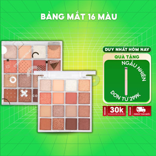 Bảng Phấn Mắt 16 Màu Makeup Siêu Lung Linh Color Style Kaiyo