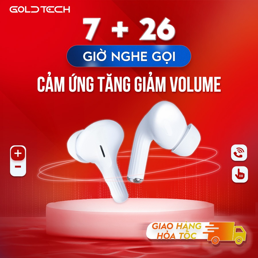 Tai nghe bluetooth không dây Hoco EW47 hỗ trợ đổi tên đàm thoại, cảm ứng chạm, nghe nhạc 7h liên tục
