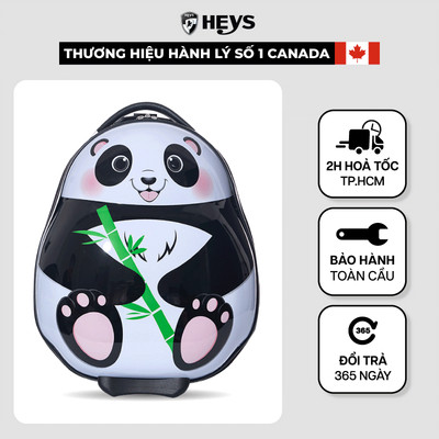 Vali Trẻ Em Heys Travel Tots S Panda White Nhựa PC cao cấp, Trọng Lượng Siêu Nhẹ Cho Bé, Du Lịch Tiện Lợi, Chính Hãng