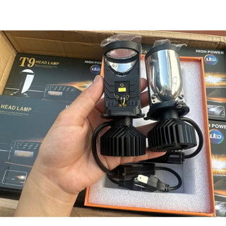  Bóng Đèn Pha led Bi cầu T9  chân H4 Siêu sáng- Bản cao cấp phù hợp với tất cả các loại pha ô tô xe máy PTXM-TH 