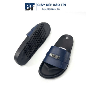 Dép nam Bảo Tín BT2503 form dép HM chất liệu da khóa kim loại thời trang 3 phân loại màu thời trang